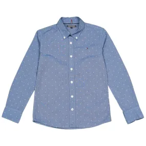 ame pattern end on end shirt l