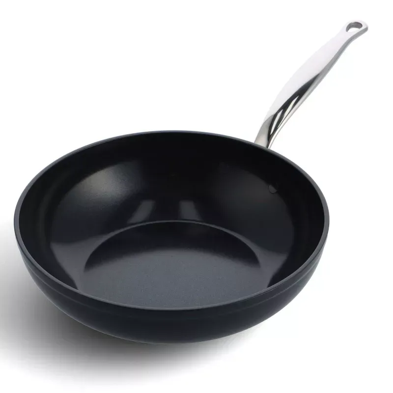 BARCELONA Pro Wok aluminium revêtement céramique GreenPan D28 Nouveau Modèle