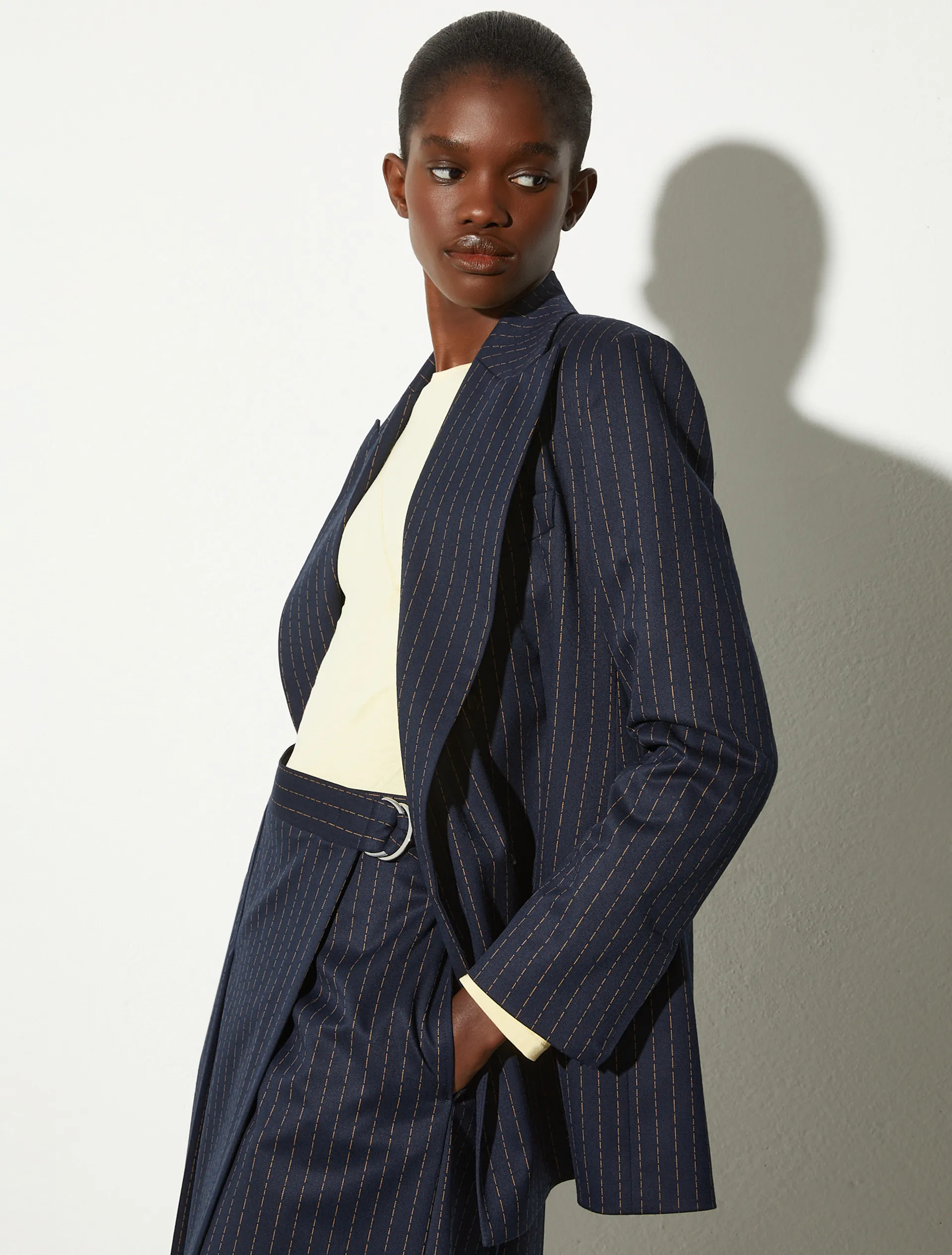 Blazer en flanelle à double boutonnage