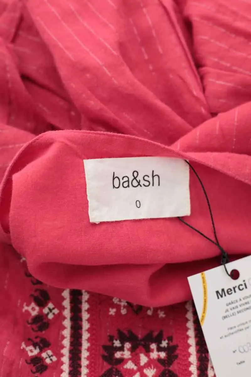 Blouse en coton Bash rouge. Matière principale coton. Taille 34.