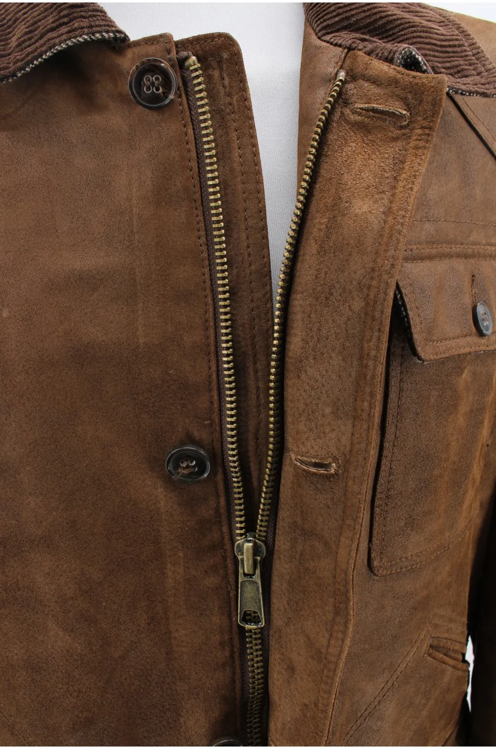 Blouson cuir Johnston & Murphy / Vêtement d'occasion vintage friperie