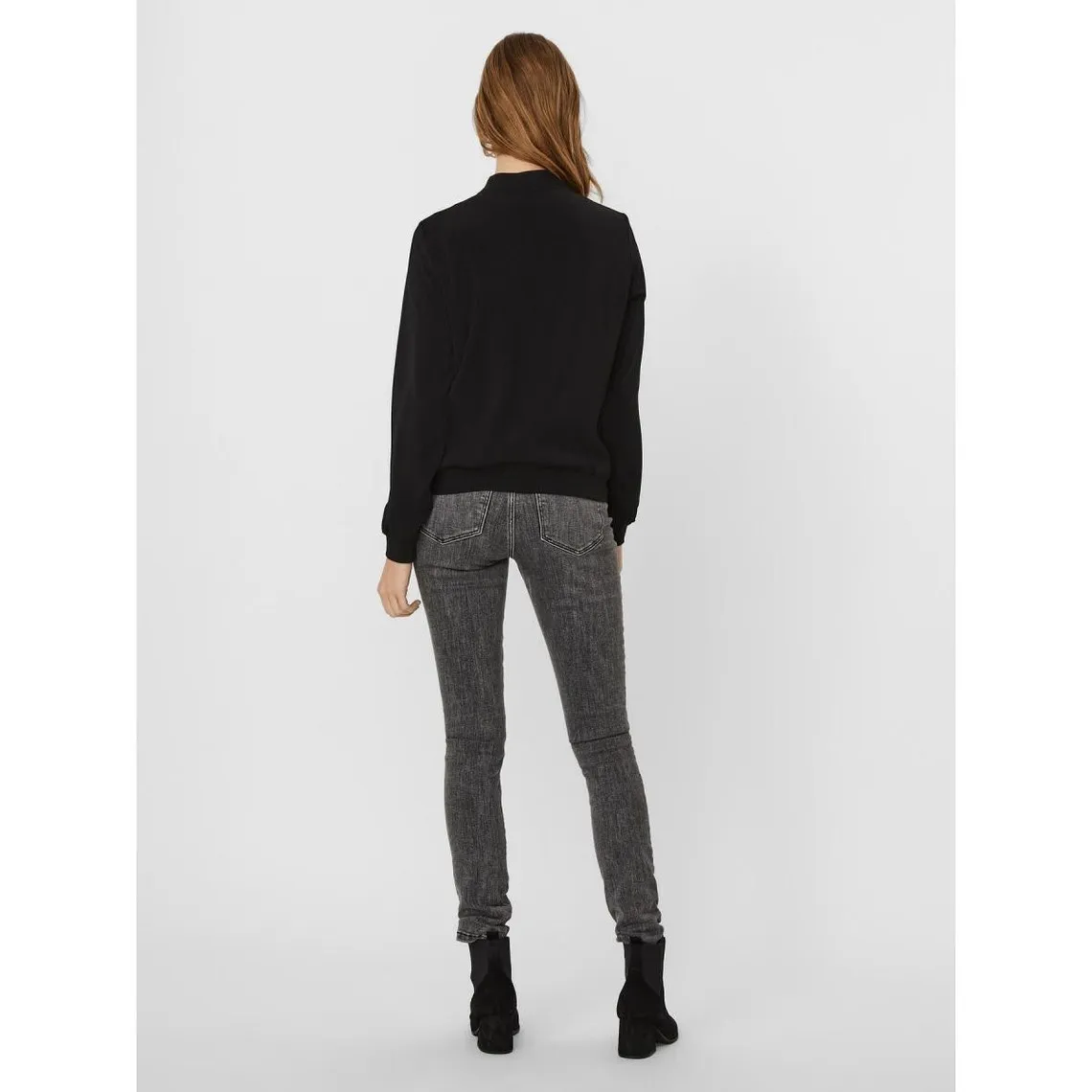 Bombers anti-froid Col rond Manches longues Longueur regular noir | 3 Suisses