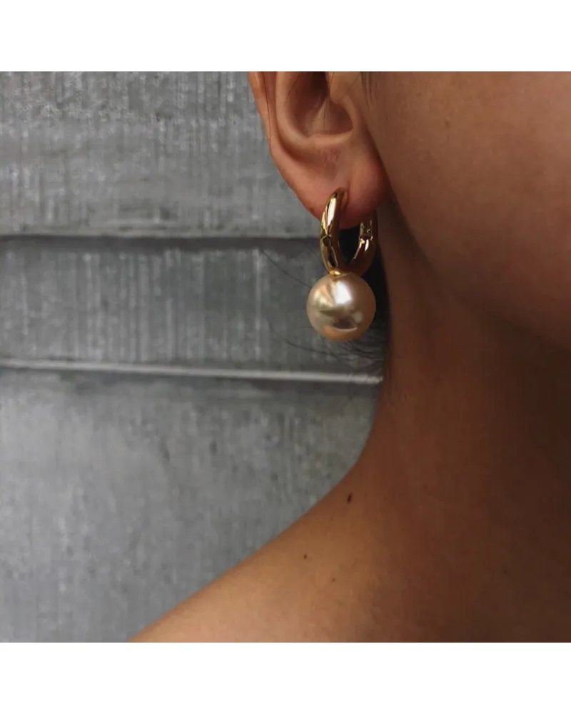 Boucles d'oreilles simples à la mode avec perles