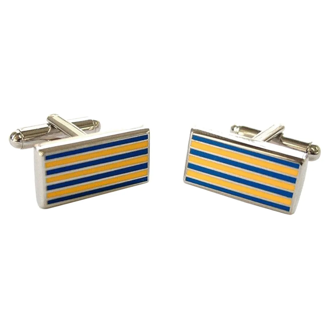 Boutons de manchette, Pinstripe, Jaune