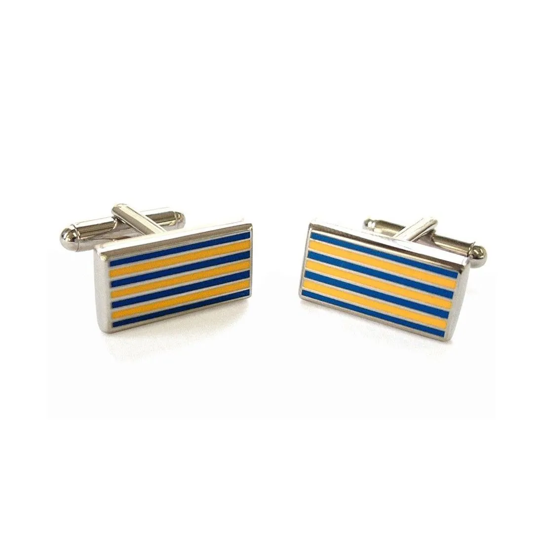 Boutons de manchette, Pinstripe, Jaune