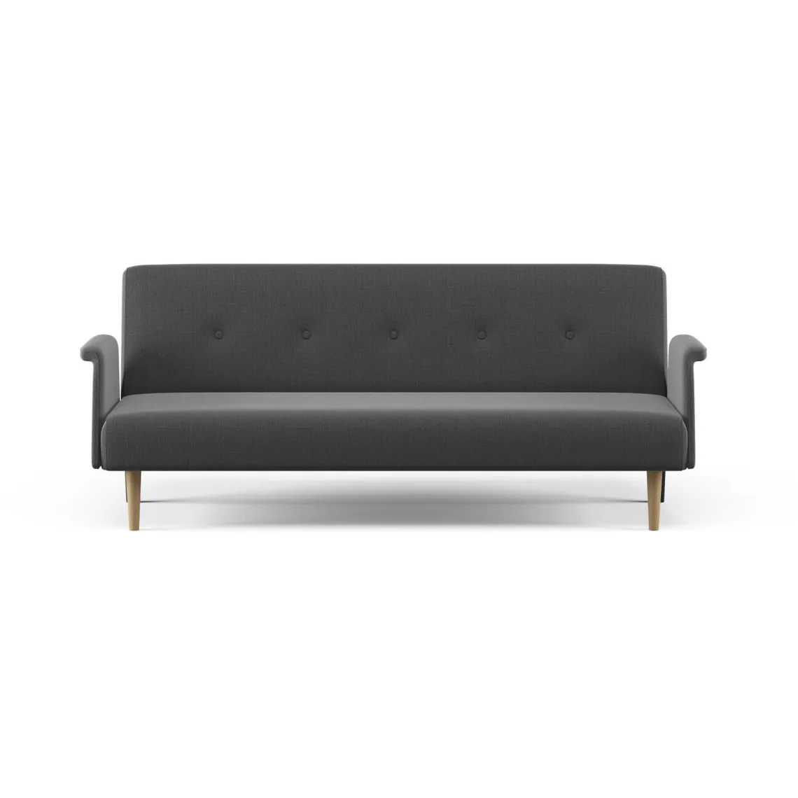 Canapé Convertible en Tissu DARNO Noir | 3 Suisses