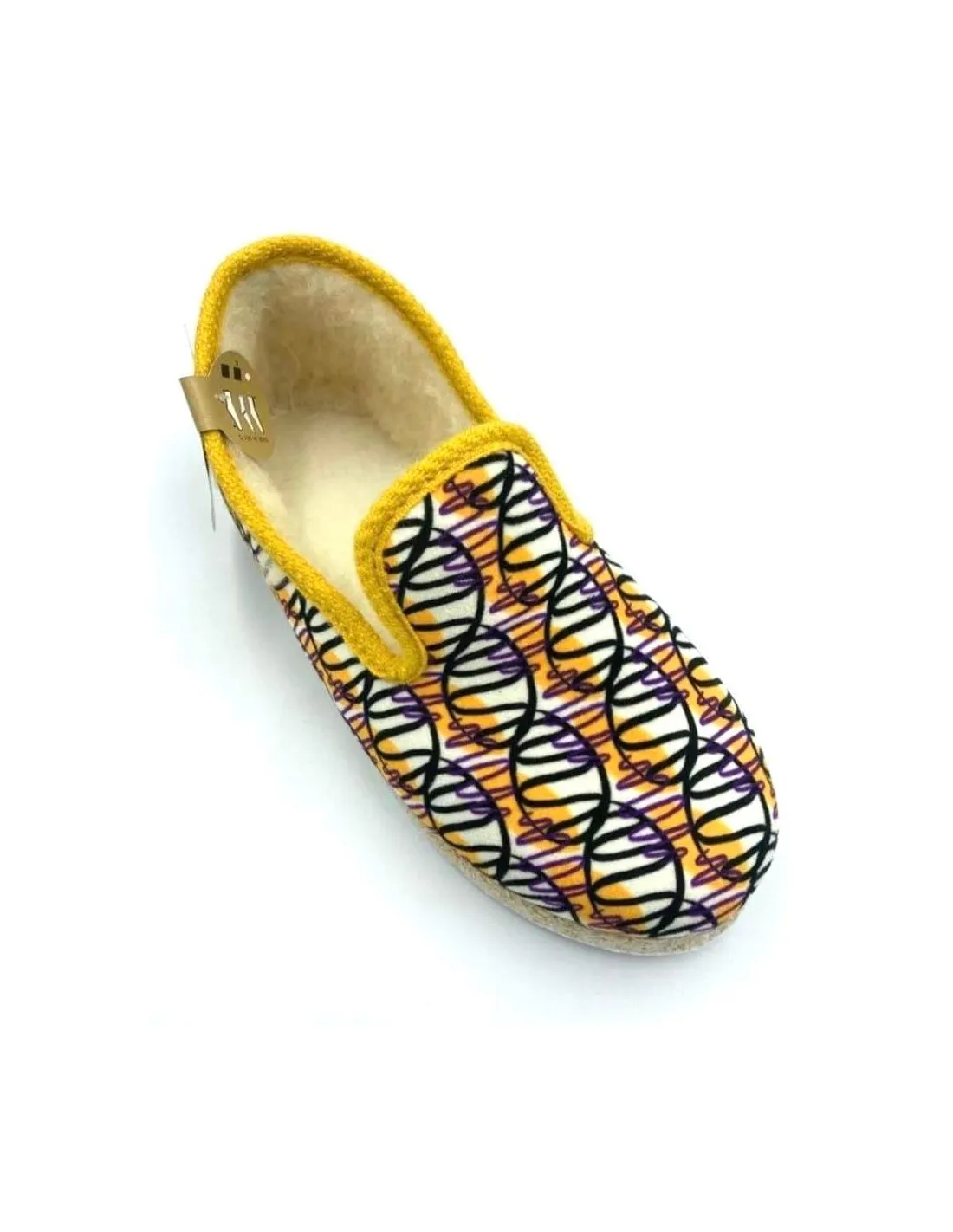 Charentaises Chausse-Mouton Arlequin Jaune
