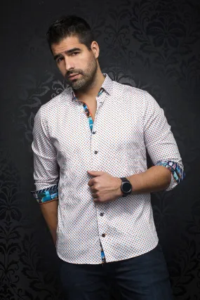Chemise Au Noir | BRADFORD Blanc Orange