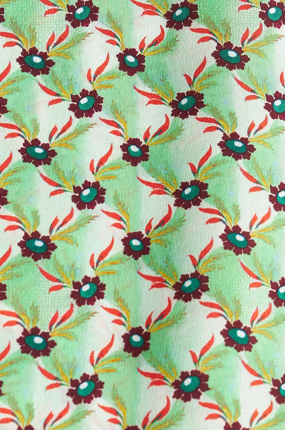 Chemise en crêpe de soie Floralia