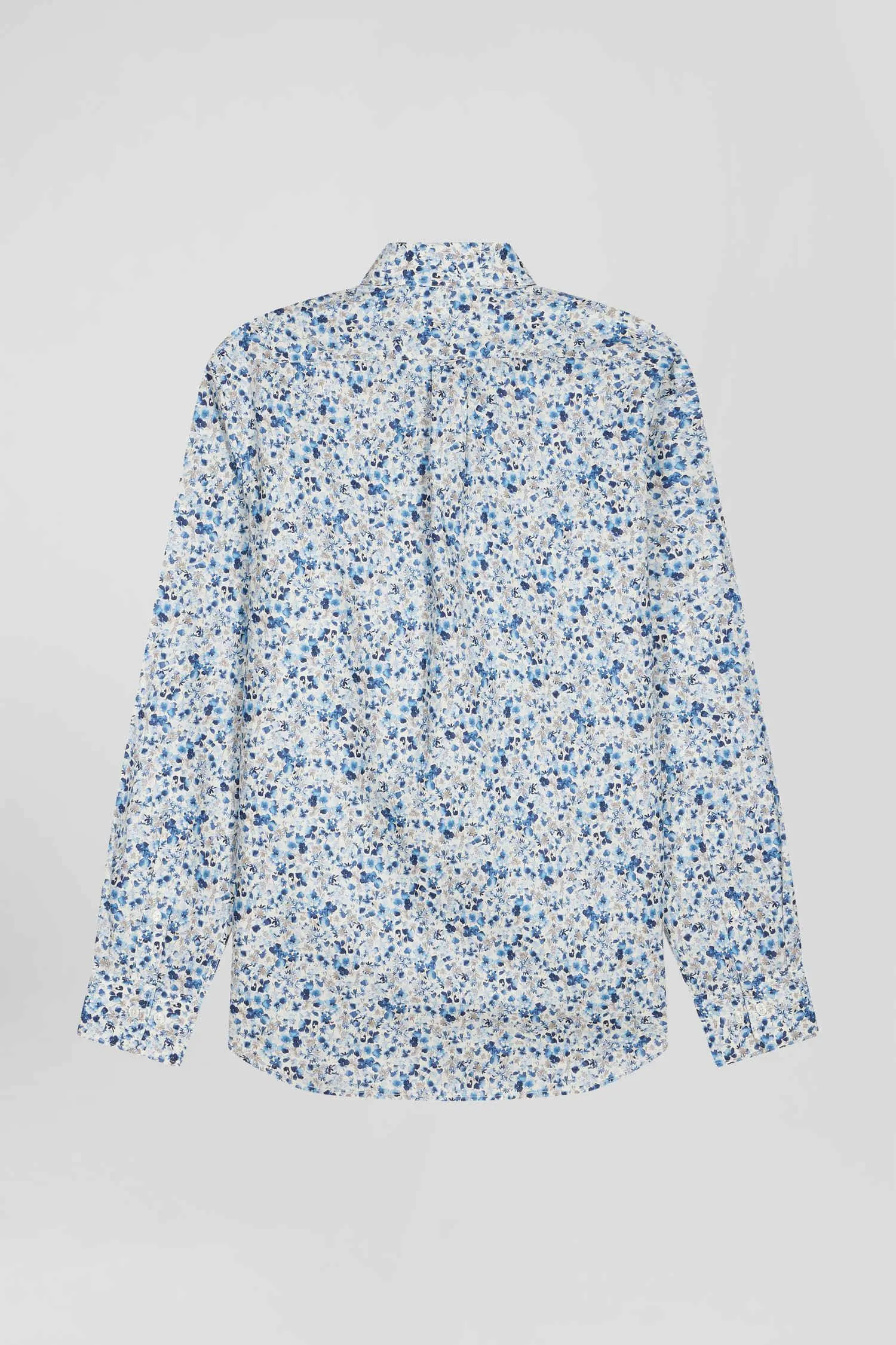Chemise à motifs Eden Park bleue