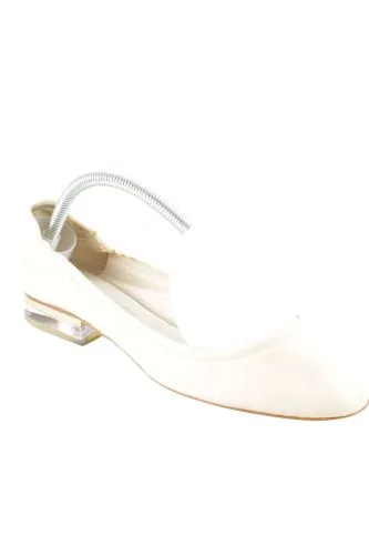 Chloé Ballerines en cuir verni rose chair élégant