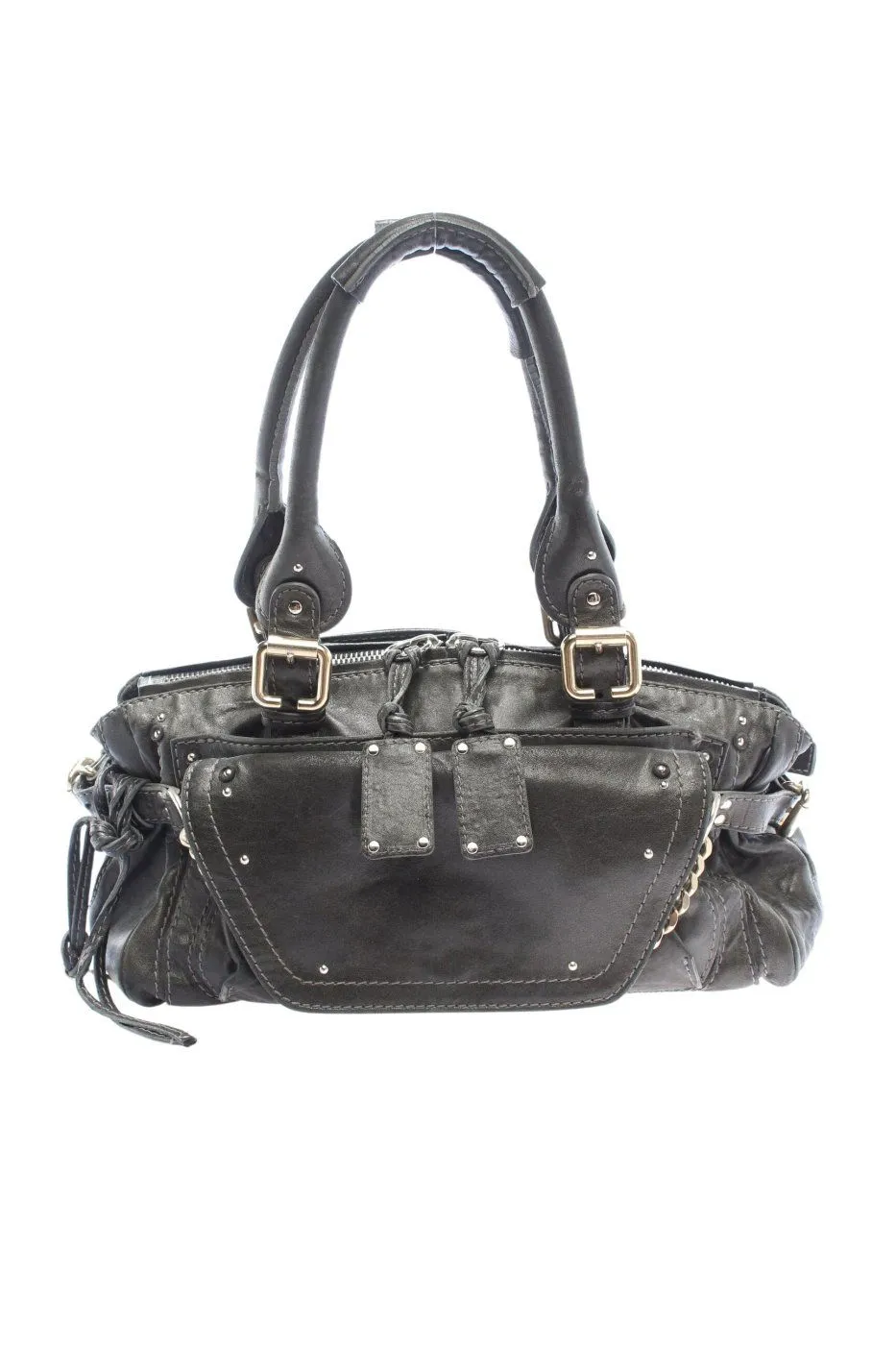 Chloé Sac Baril noir style décontracté