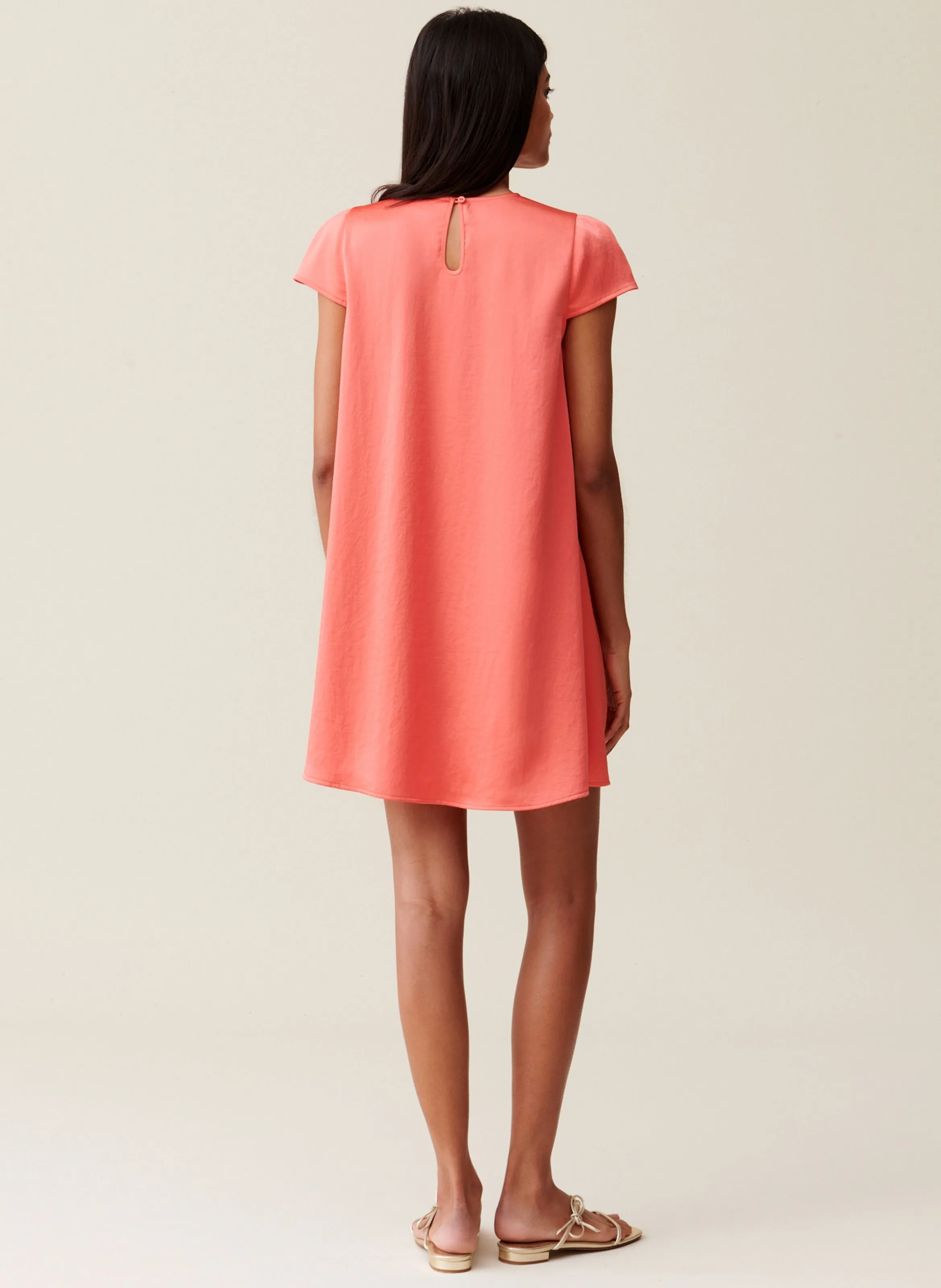 CLAUDIE PIERLOT  Robe courte col rond - Orange