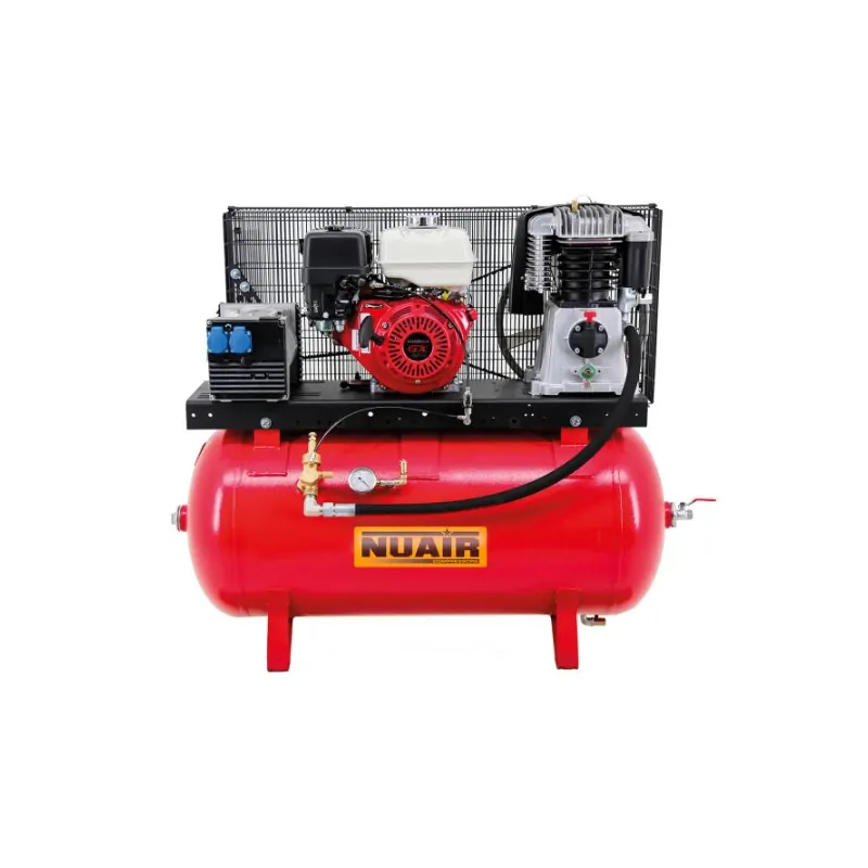 Compresseur d'air thermique à essence BK 119/230/11SG6M HONDA, 11 CV, 230L + kit batterie - NUAIR 119030DBNU