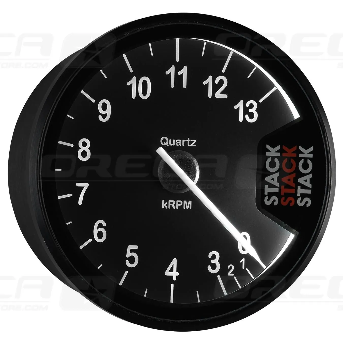 Compte-tours STACK ST200 Clubman Ø 80 mm 0-3-13000 trs / min Noir 726ST200G