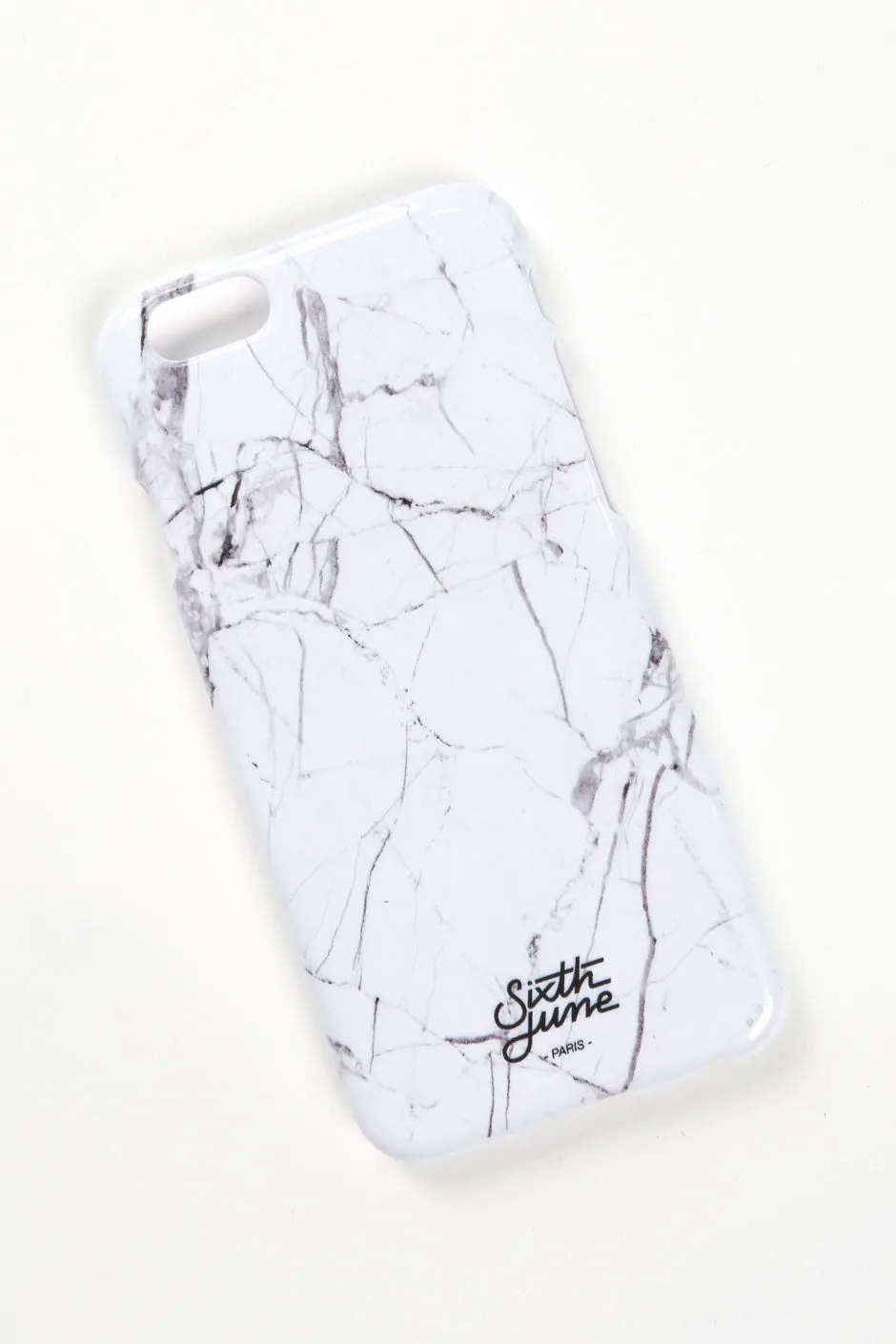 Coque iPhone 6 marbre blanc 1428A