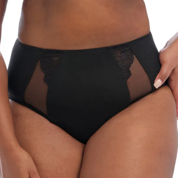 Culotte taille haute grande taille Brianna noir de Elomi