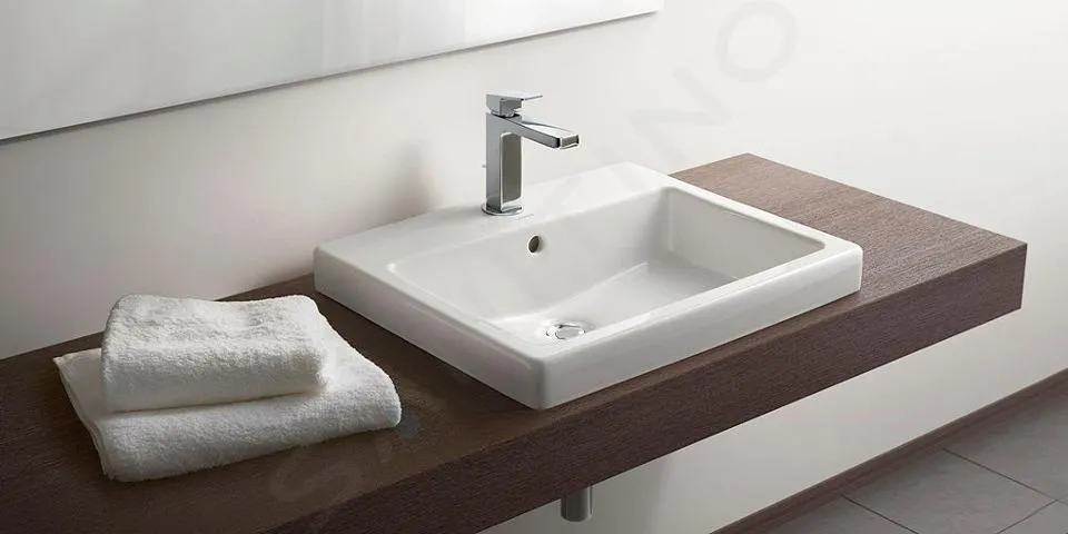 Duravit Vero - Vasque à encastrer 55x47x18 cm, avec un trou pour robinetterie, avec WonderGliss, blanc alpin 03155500001