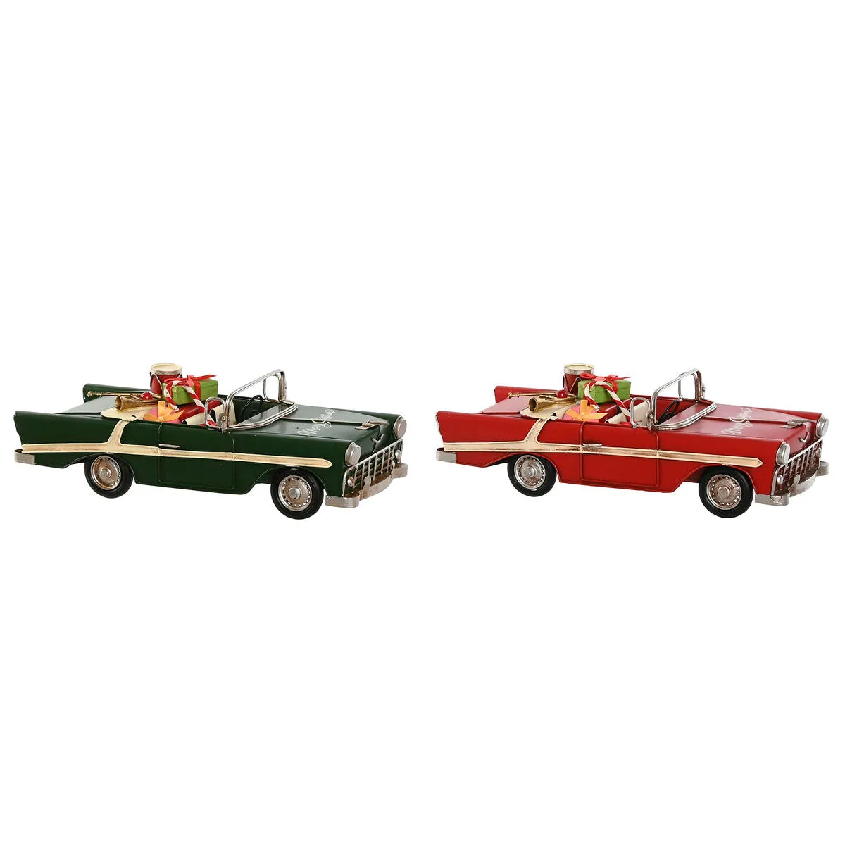 Décorations de Nol Home ESPRIT Rouge Vert 37 x 15,5 x 12 cm (2 Unités)