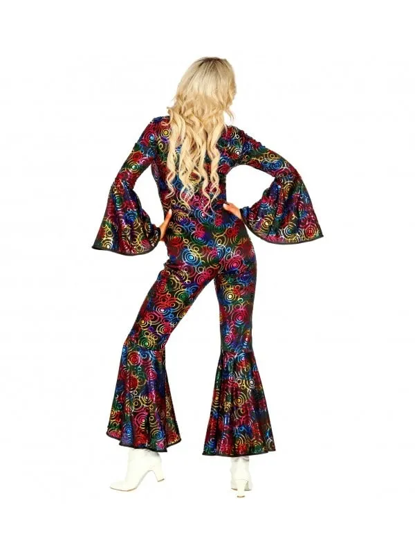 Déguisement Disco femme (combinaison multicolore)