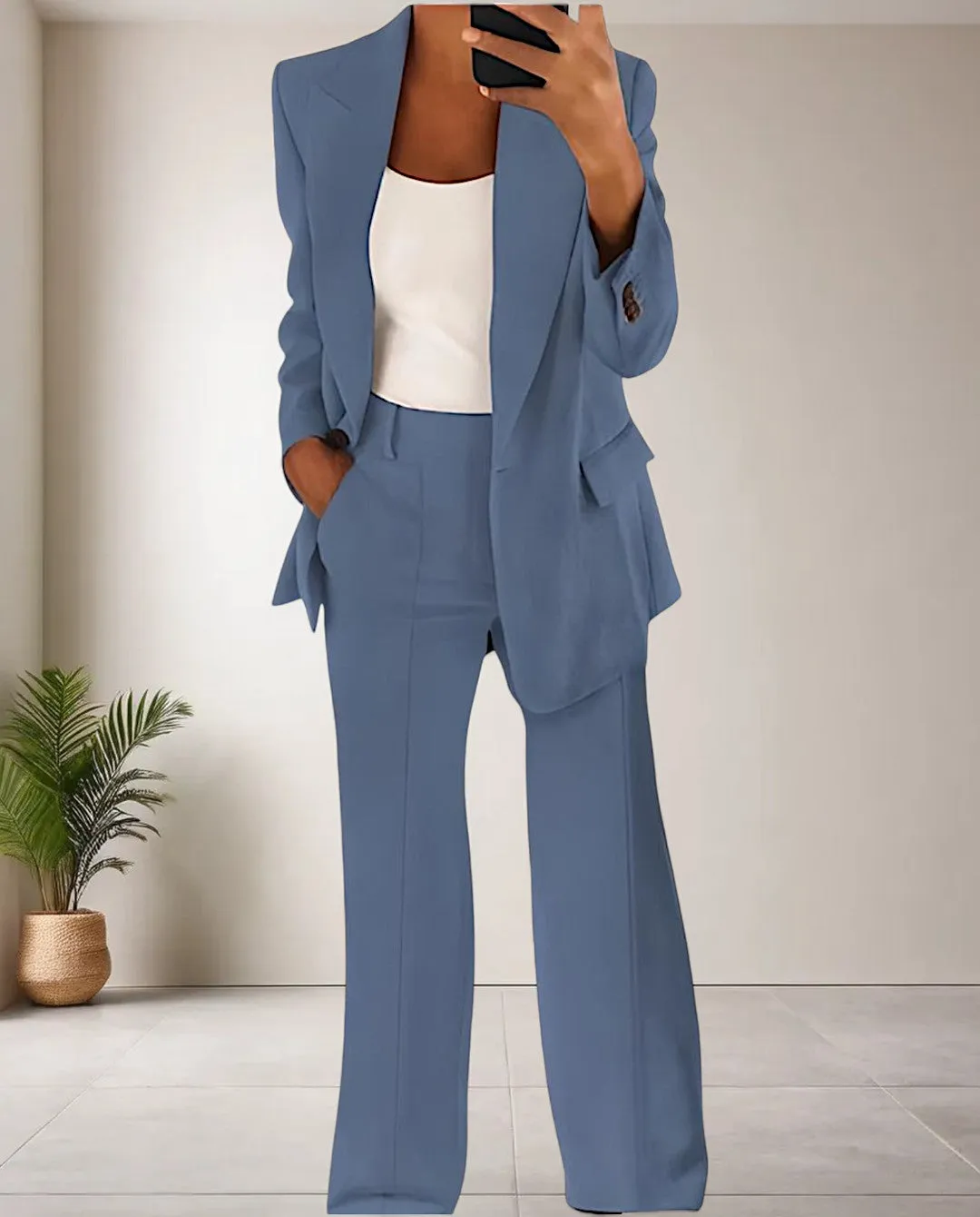 Elena - Tailleur Pantalon légant pour un Style Professionnel et Sophistiqué
