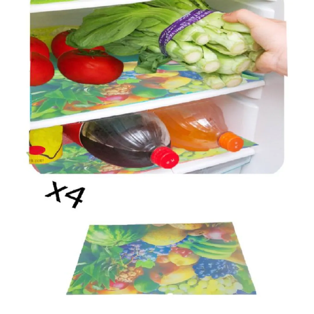 Ensemble de 4 Couvercles Intérieurs pour Réfrigérateur 