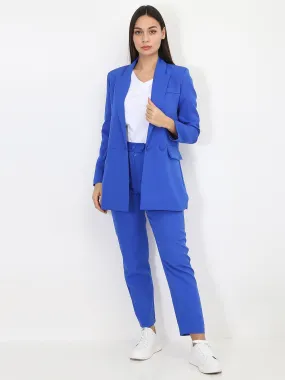 Ensemble tailleur droit- Bleu