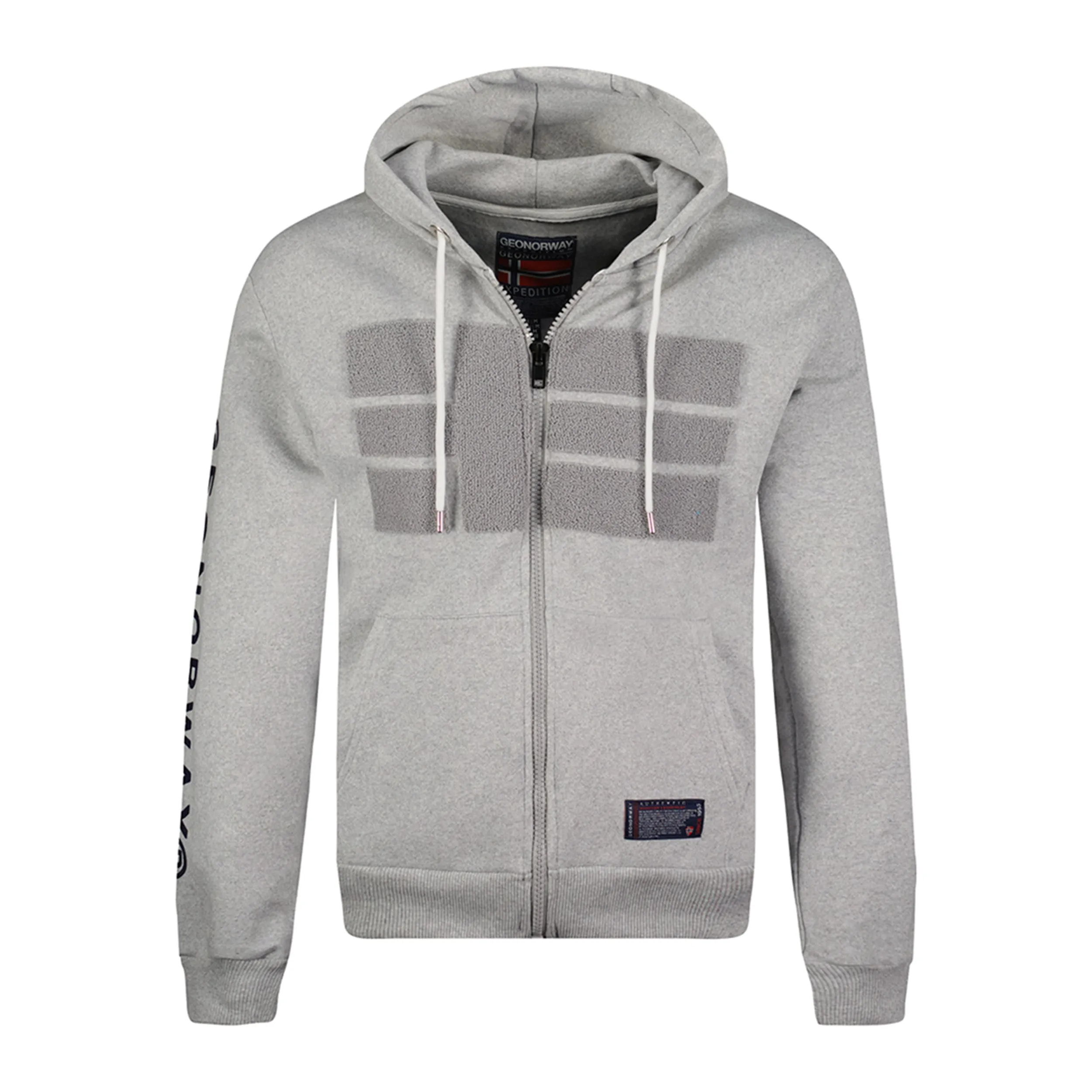 Geographical Norway Gaby Homme - Sweat homme Gris Clair