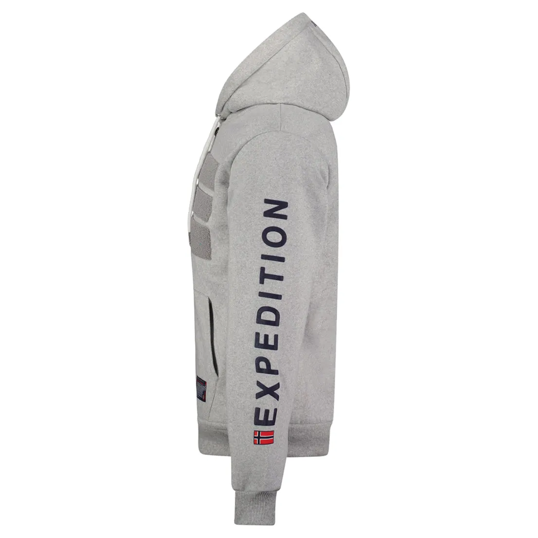 Geographical Norway Gaby Homme - Sweat homme Gris Clair