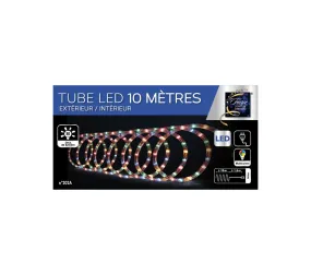 Guirlande Lumineuse Extérieur Tube 10 M 180 LED Multicolore 8 Jeux De Lumière