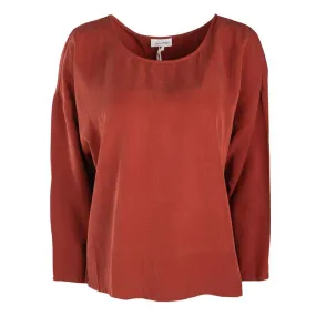 Haut manches longues brique Femme AMERICAN VINTAGE à prix dégriffé ! 