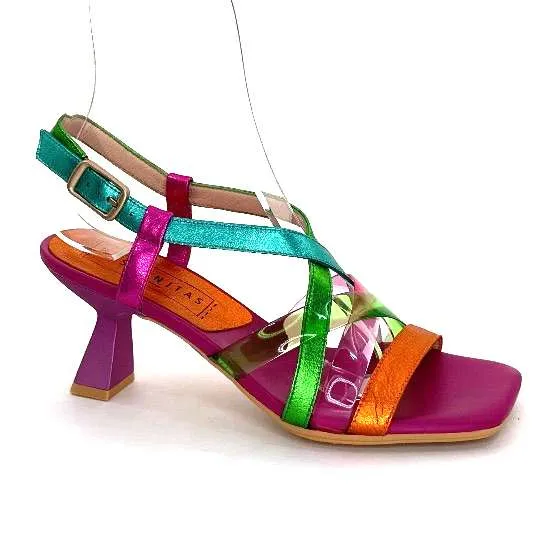 Hispanitas Chv 243292 Cuir Fushia Multicolore