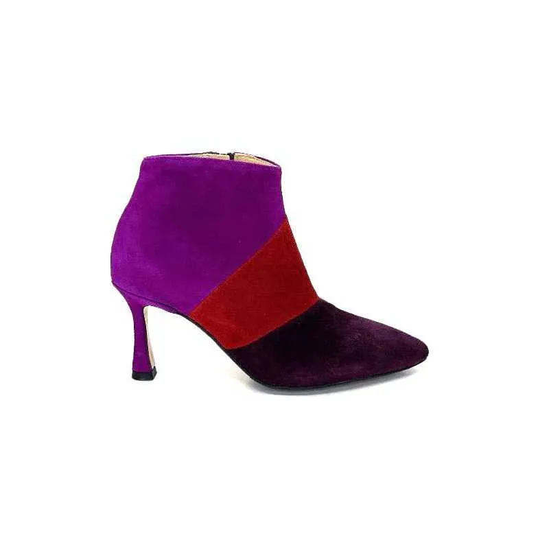 L'Arianna Tr1672 Daim Prune Rouge Fushia