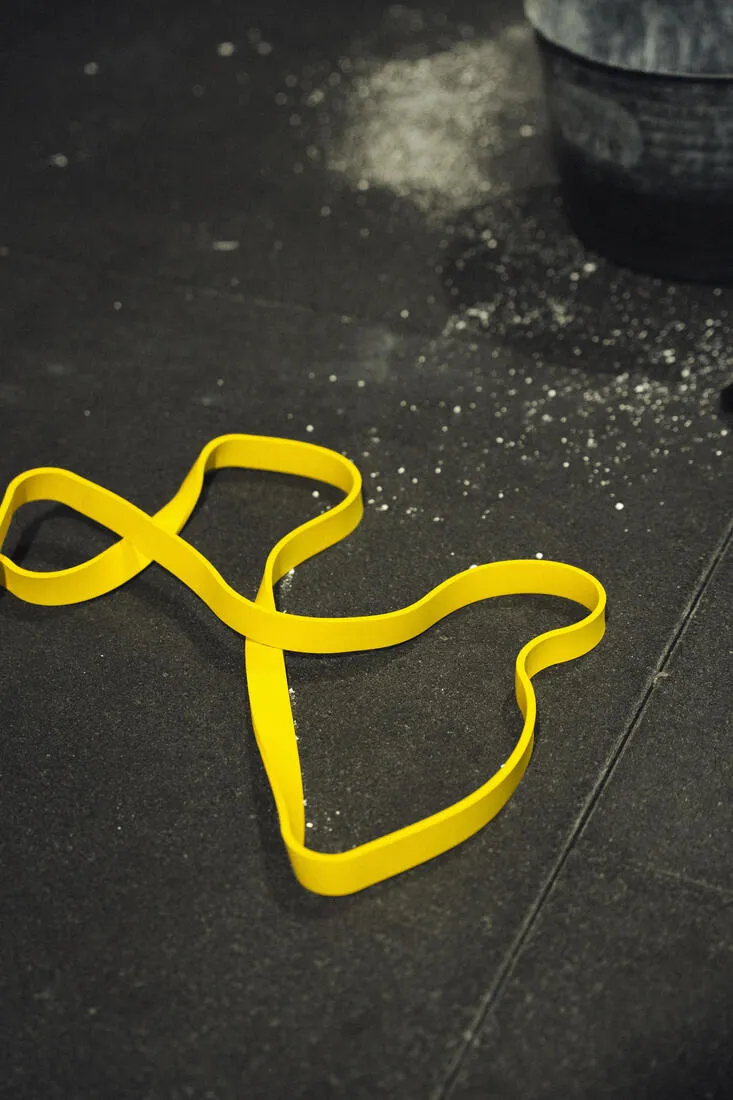 lastique de musculation - training band 25 kg jaune