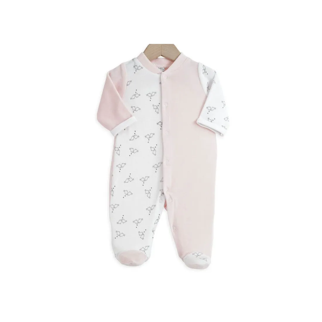 Lot 2 Pyjamas Bébés Prématurés - Naissance  - 1 Mois  │Rose