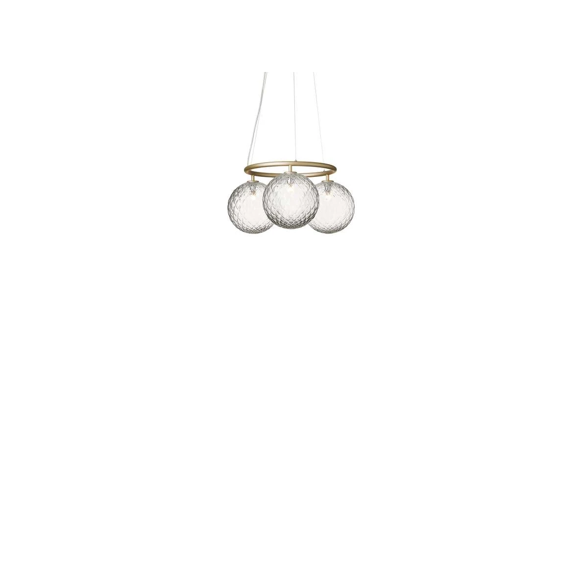Miira 3 Circular Lustre Brass/Optic Clear - Nuura