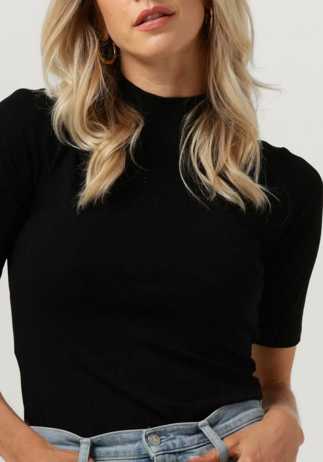 modström haut krown t-shirt en noir