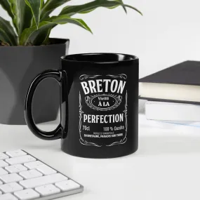 Mug brillant noir Cadeau Humour pour un Breton