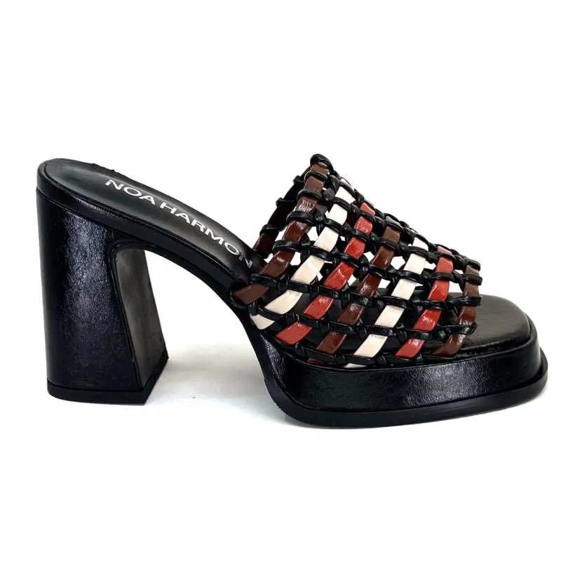 Noa Harmon 9711 M06 Cuir Noir Multicolore