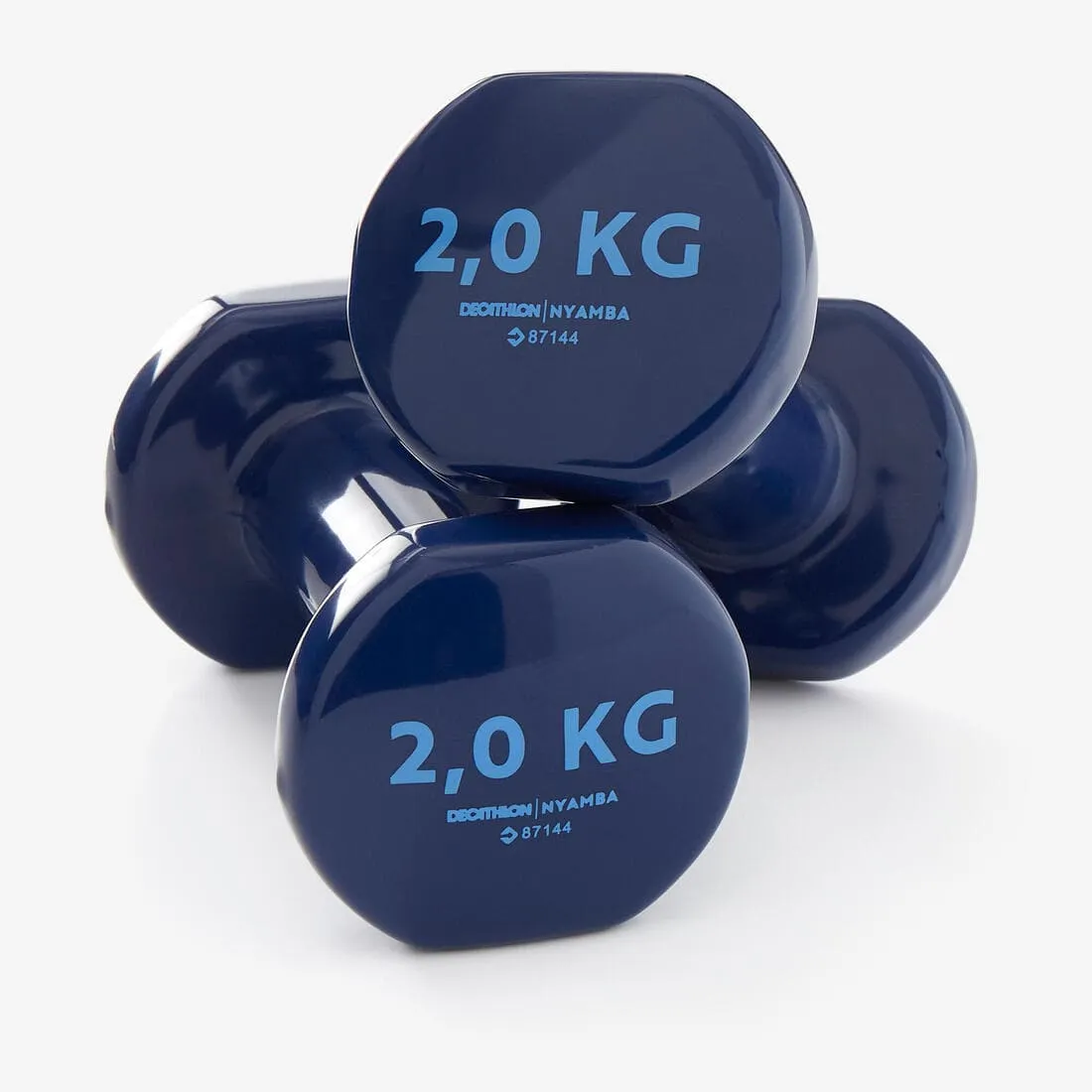 PAIRE D'HALTRES FITNESS 2*2 KG - BLEU MARINE