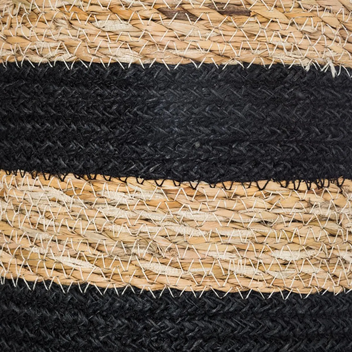 Panier Jute Roseau Noir marron x 4 | 3 Suisses