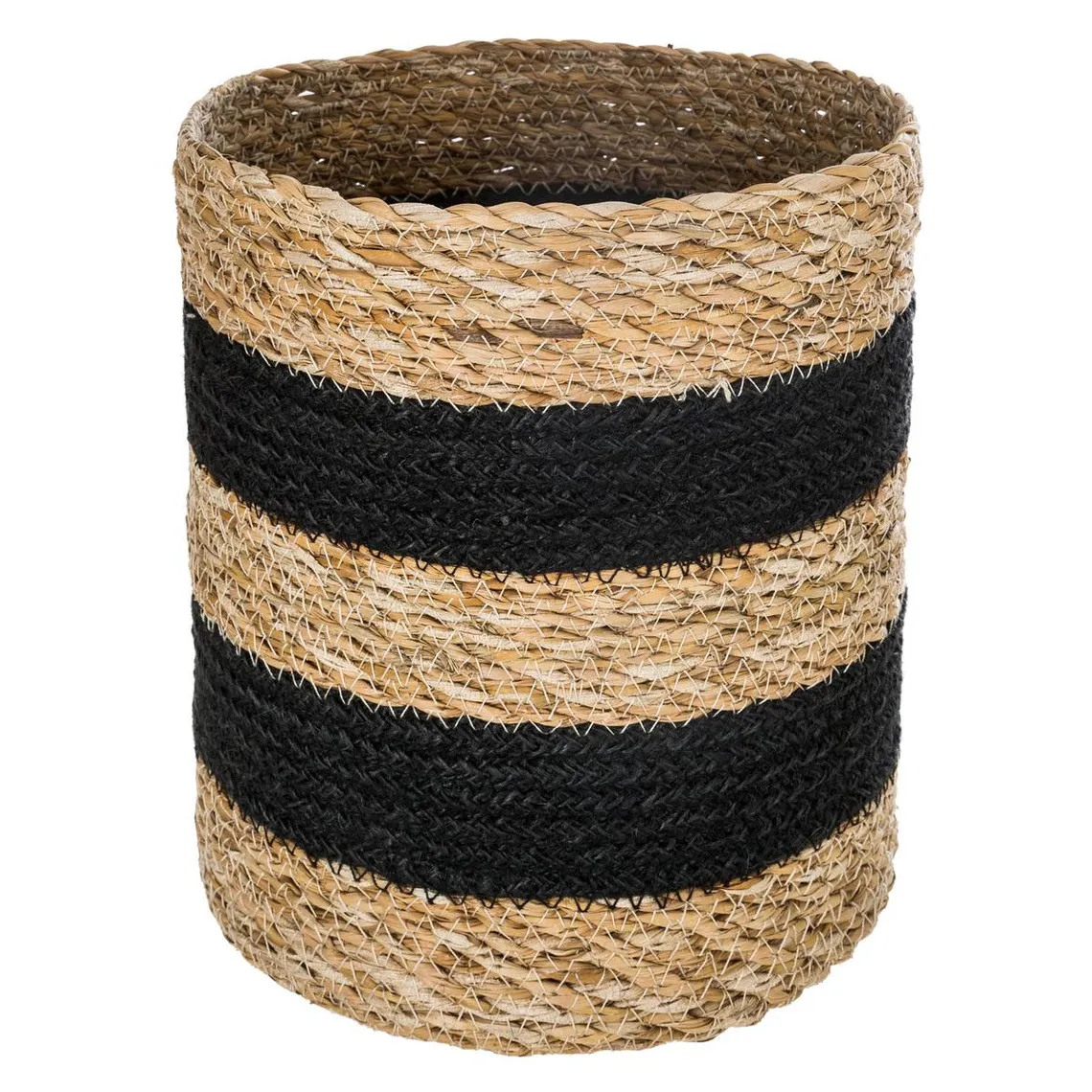 Panier Jute Roseau Noir x 4 | 3 Suisses