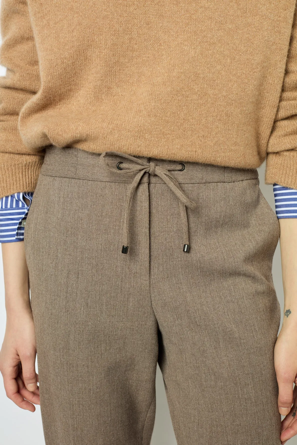 Pantalon de tailleur élastiqué - NAYMA