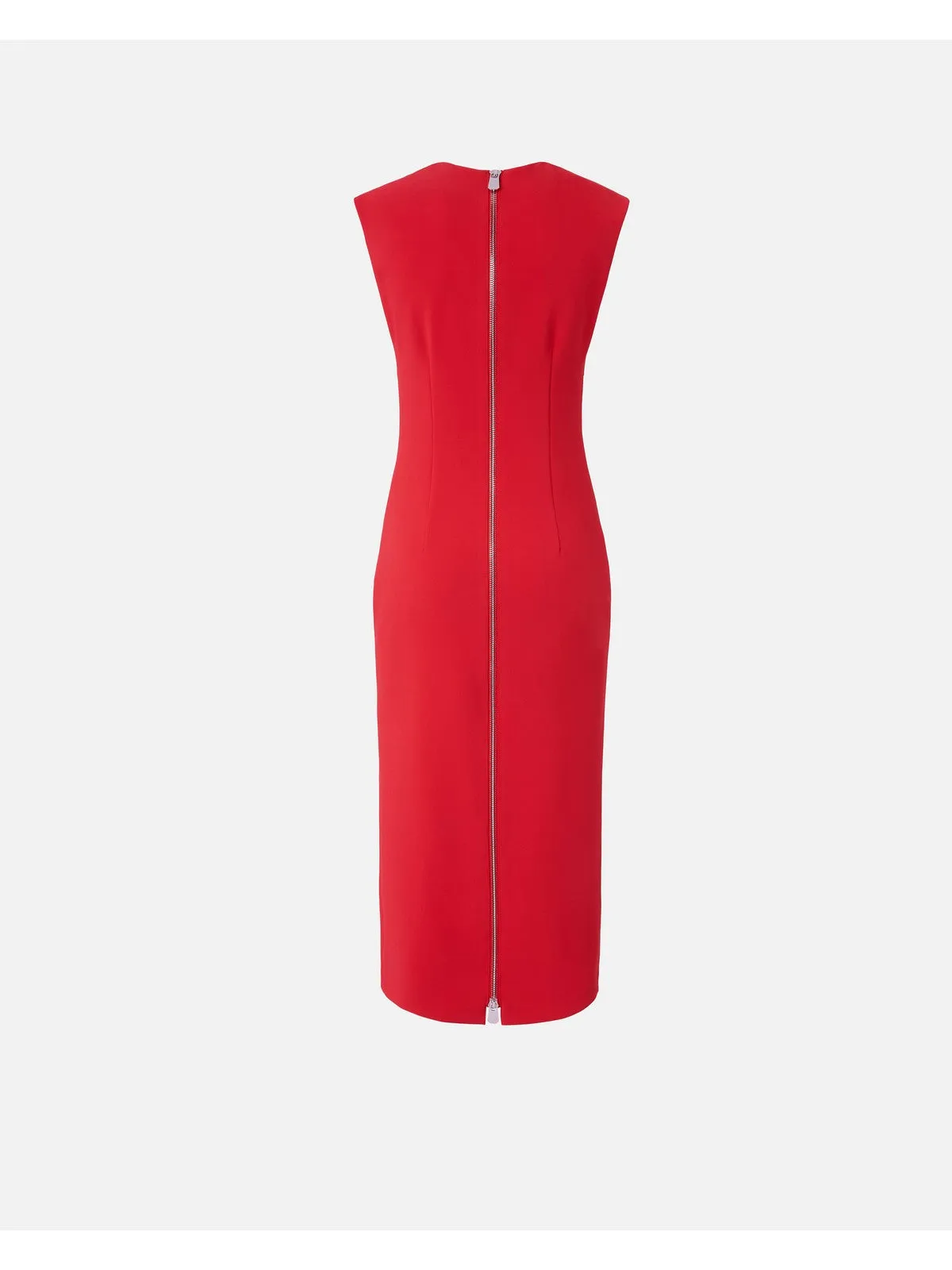 Pinko Robe midi rouge pour femme en crêpe stretch - 103960-A20A RA1
