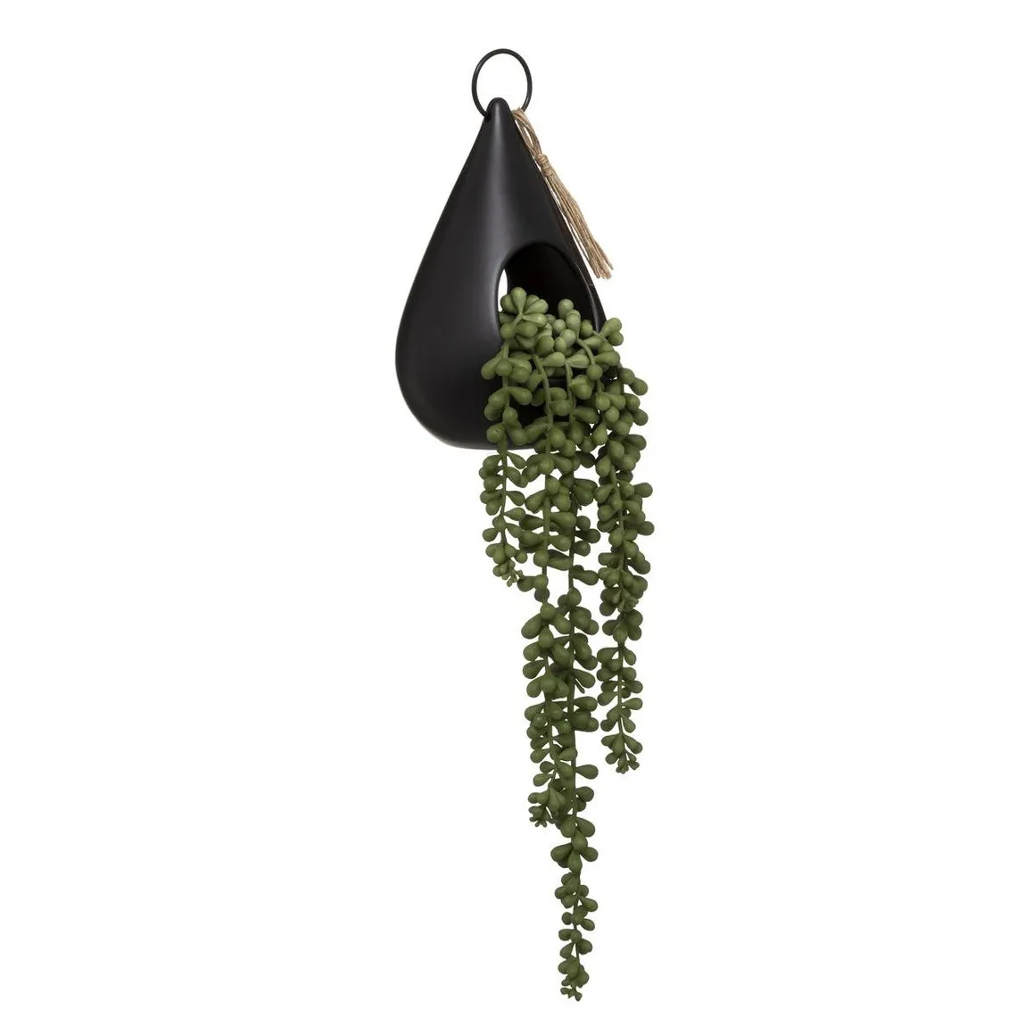 Plantes suspendues Goutte tropical noir en céramique | 3 Suisses
