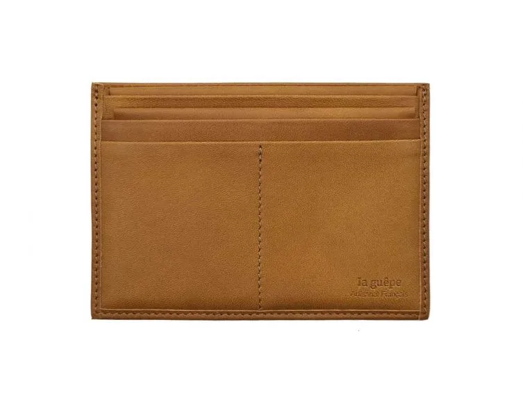 Porte papier auto compact "Luxe"  tout cuir gold - PM-003-01
