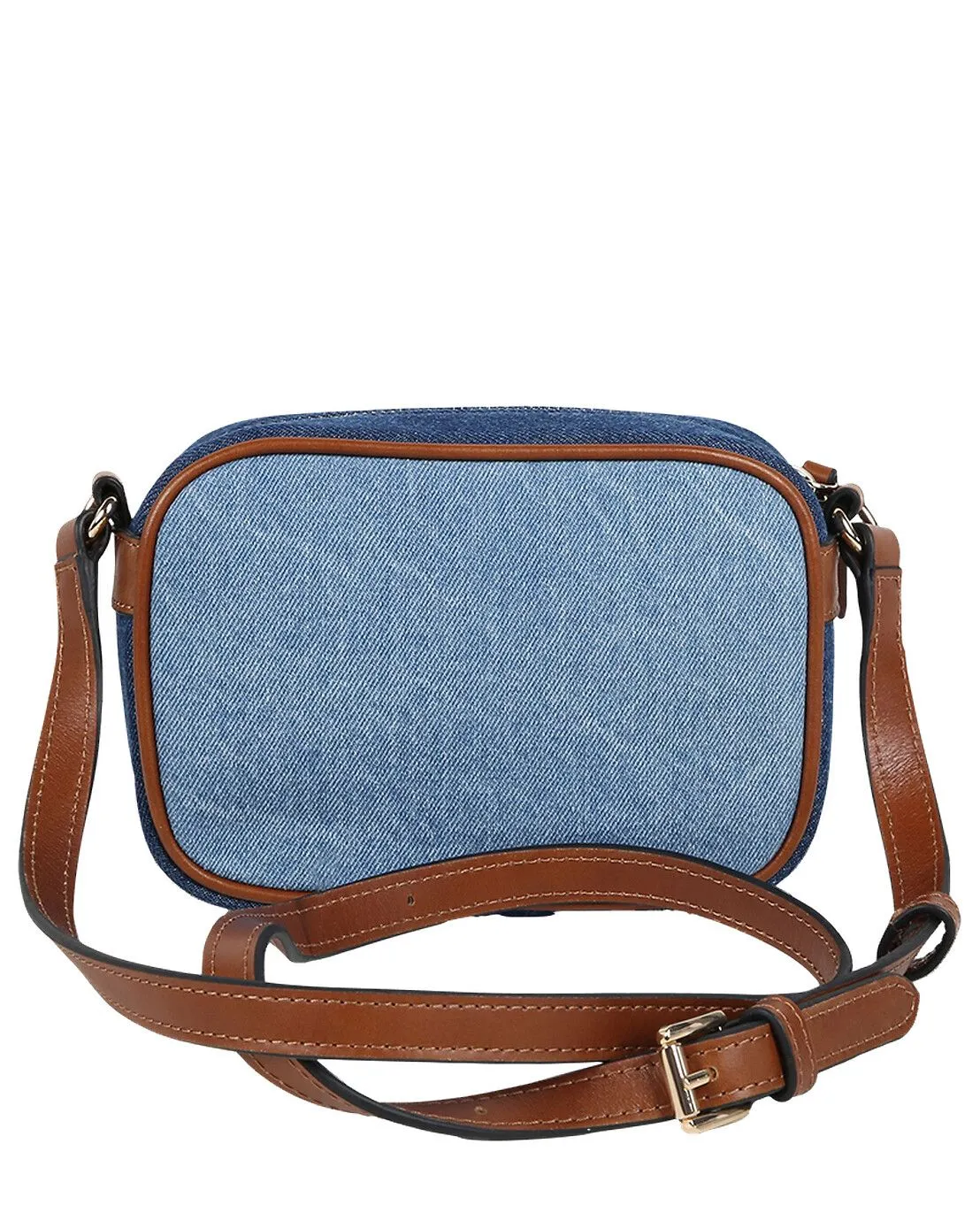 Sac porté épaule fille en denim bio et cuir Chloé