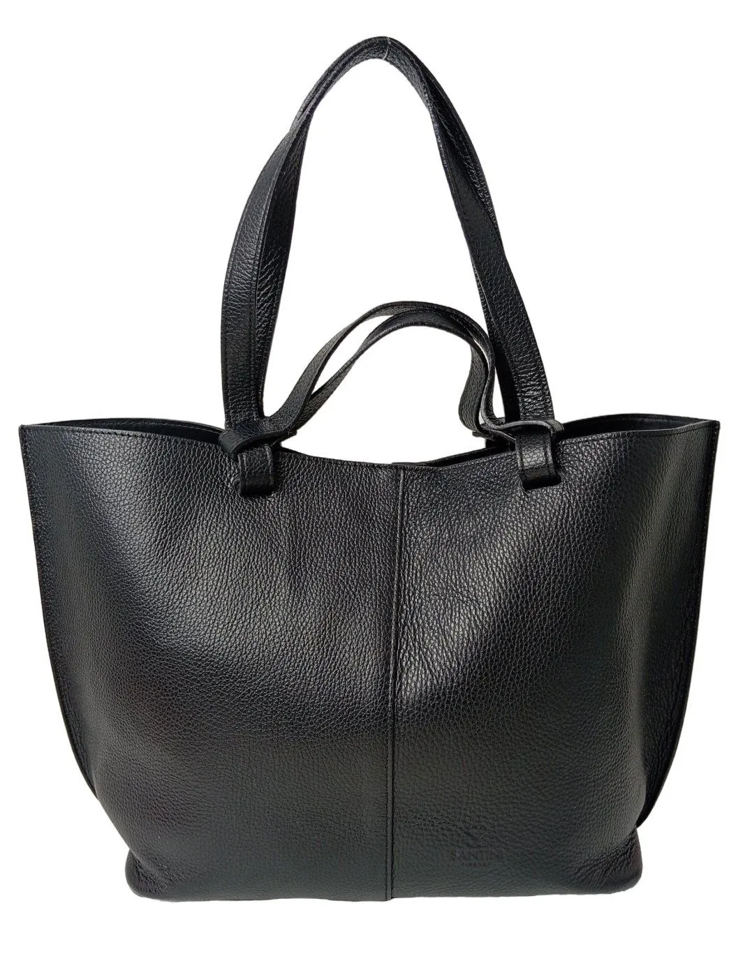 Santini Shopper noir moucheté style décontracté