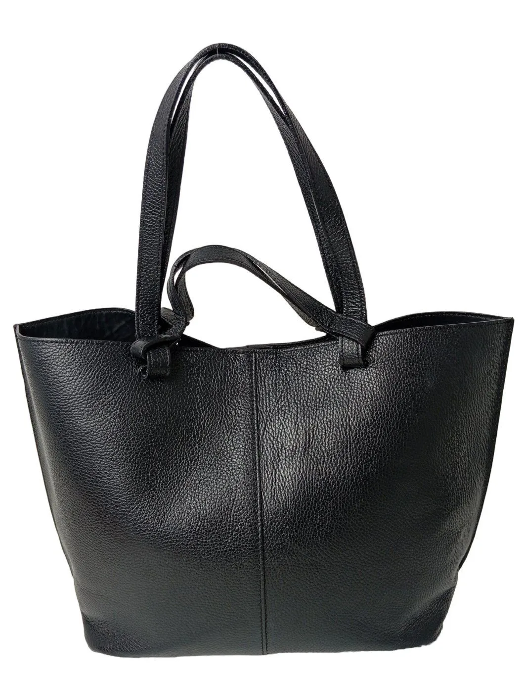Santini Shopper noir moucheté style décontracté
