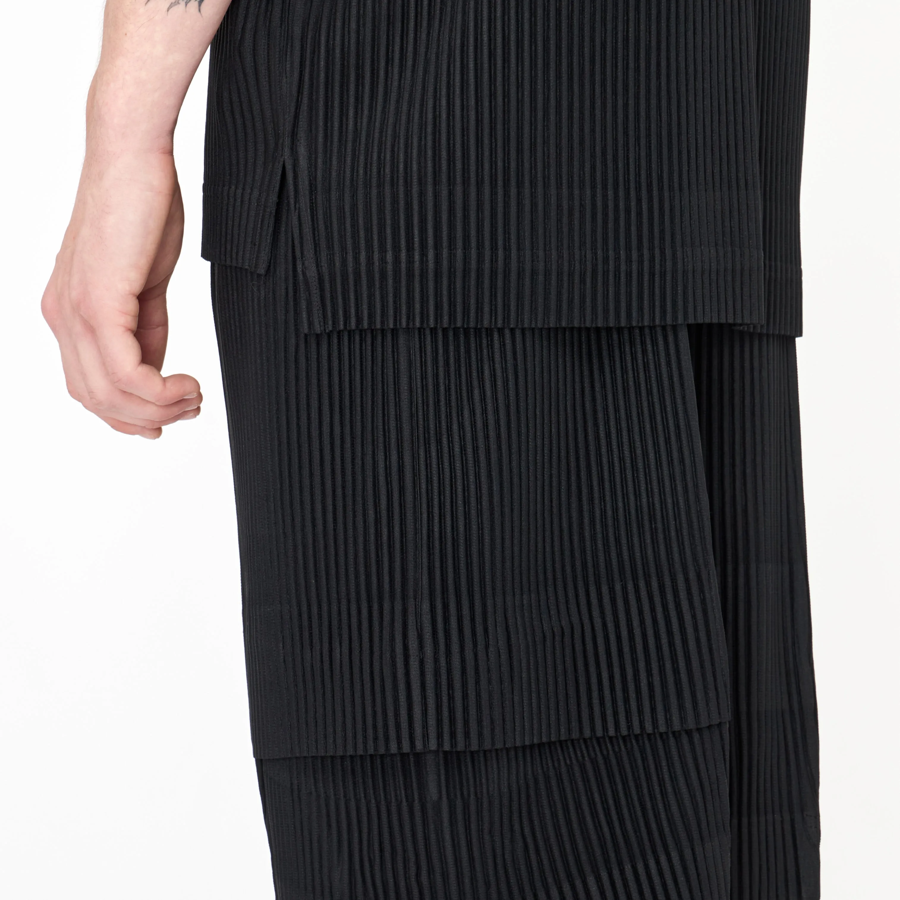 Short Cargo Issey Miyake Homme Plissé Noir